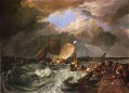 Muelle de Calais con Poissards franceses Turner romántico